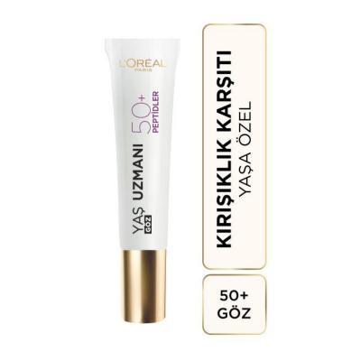 Loreal Paris Age Expert 50+ Anti-Wrinkle Rejuvenating Eye Cream: Reduce Wrinkles, Hydrate Skin, Fight Aging - Hyaluronic Acid & Peptide Complex, 0.5 fl oz