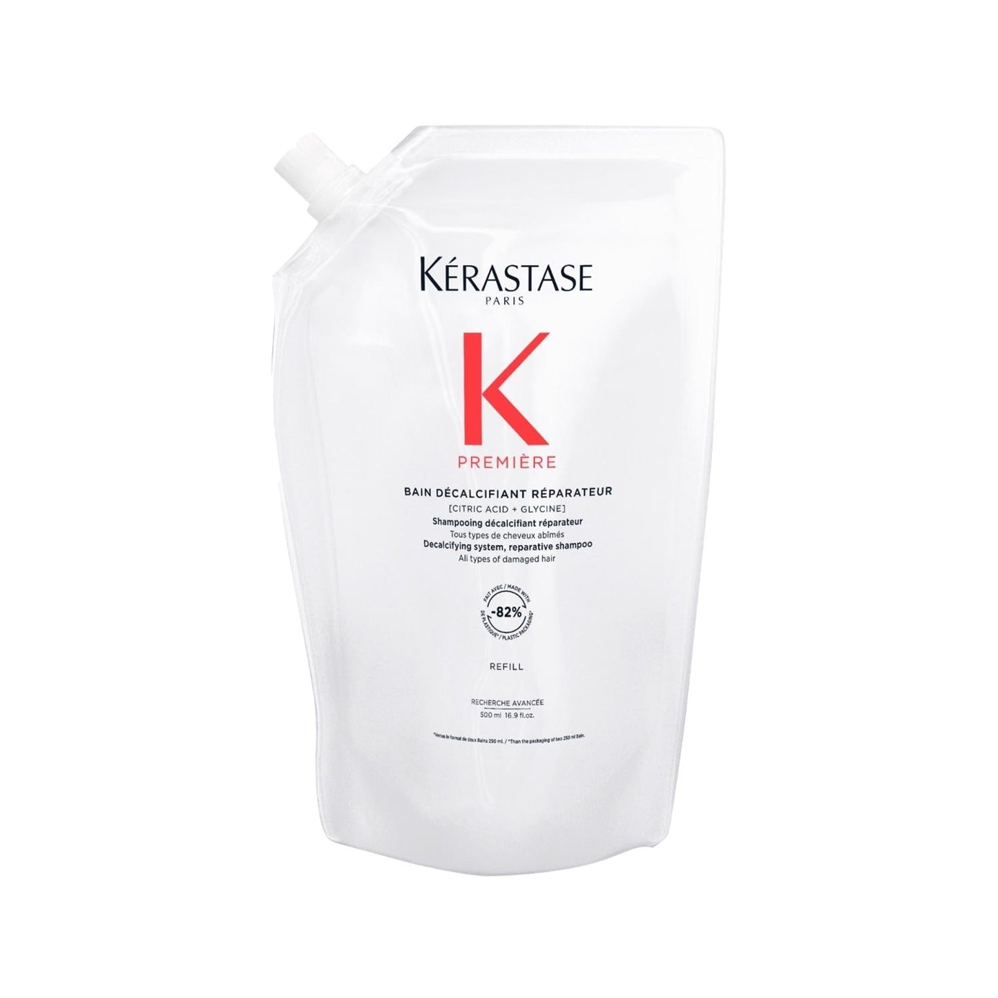 Kerastase Premiere Repairing Shampoo for Damaged Hair - 500ml Refill, Decalcifying & Nourishing