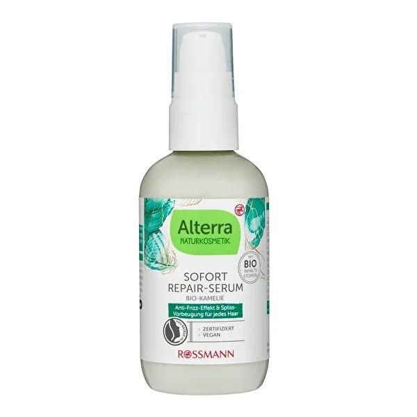 Alterra Natural Hair Serum with Organic Argan Oil & Plant-Based Collagen - Anti-Frizz, Vegan, 3.38 fl oz