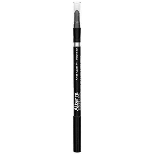 Alterra Organic Eyeliner - Deep Black, Vegan, Ophthalmologically Tested for Sensitive Eyes