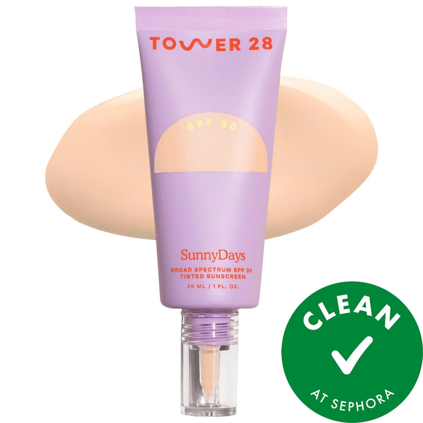 SunnyDays Tinted Sunscreen Foundation SPF 30 - Natural Finish, Vegan & Cruelty-Free