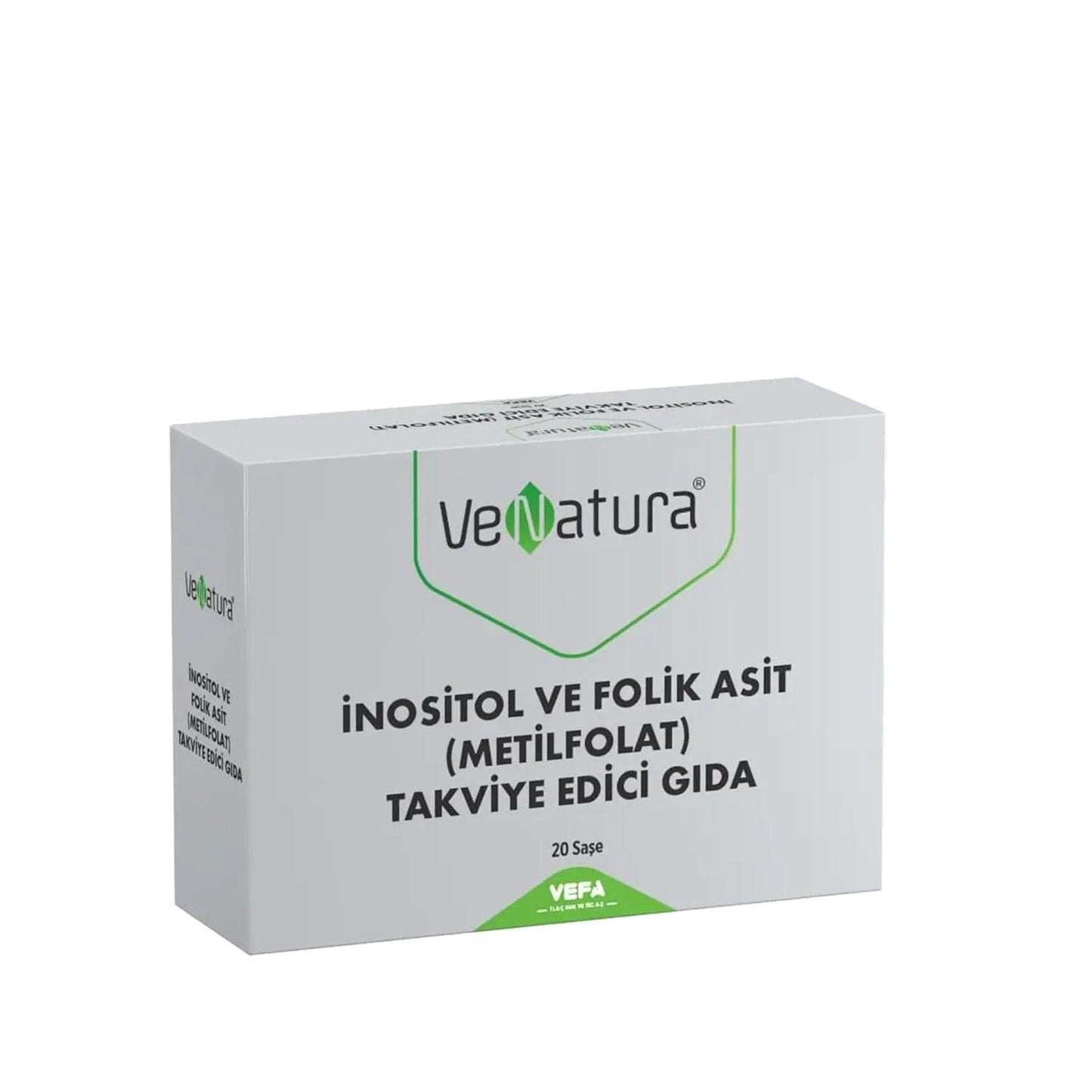 VeNatura Inositol & Metilfolat Supplement - 20 Sachets - Support Fertility, Cell Growth, and Overall Health with this Dietary Supplement