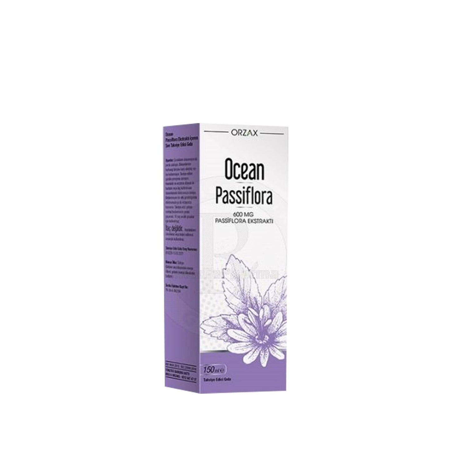 Orzax Ocean Passiflora Syrup 150ml - Natural Health Supplement for Anxiety Relief