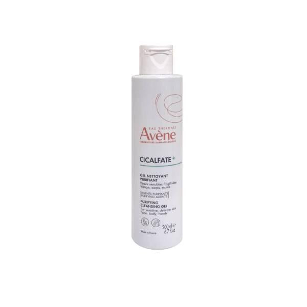 Avene Cicalfate+ Gentle Cleansing Gel: Natural, Soap-Free Face & Body Wash for Sensitive Skin - Avene Thermal Spring Water - 200ml