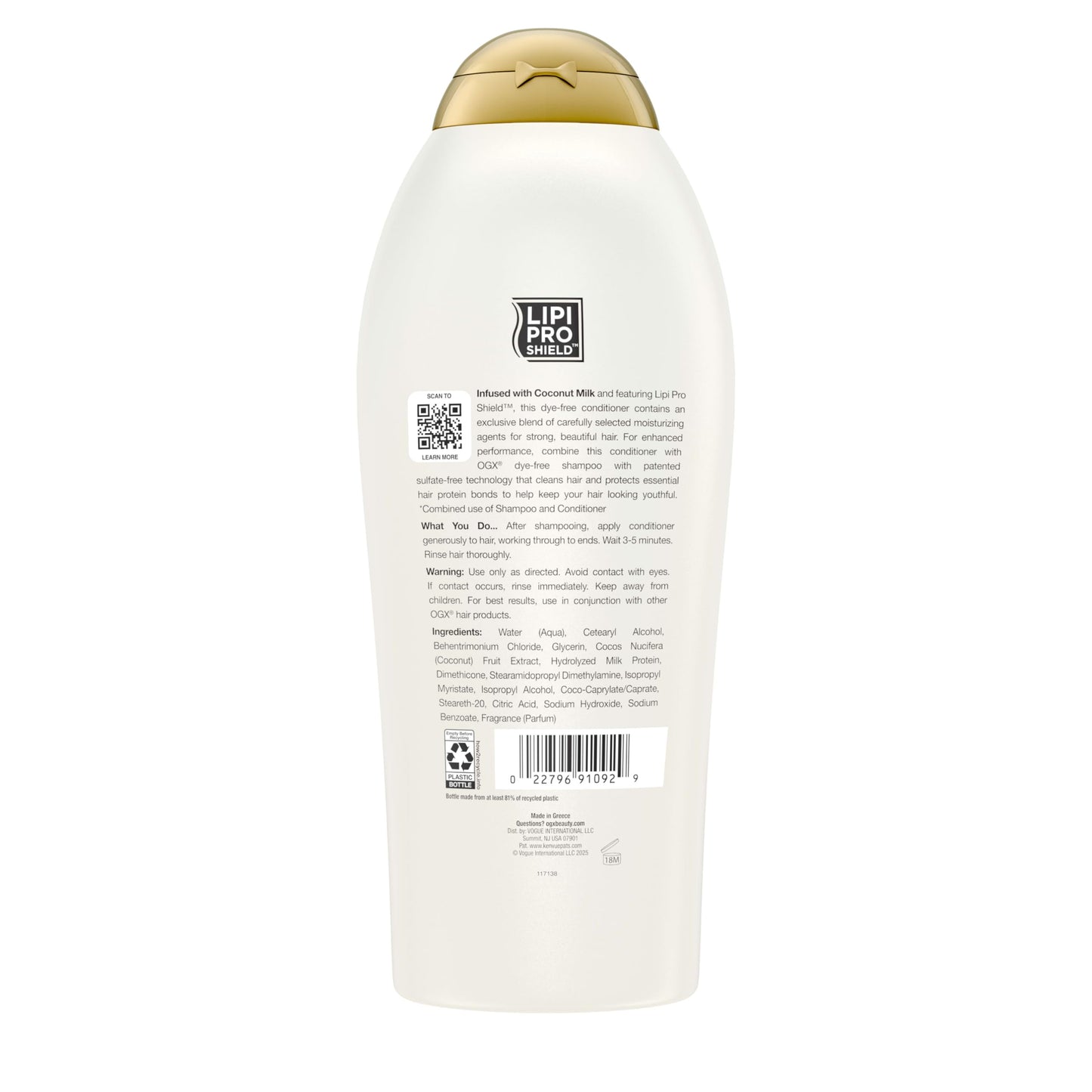 OGX Coconut Milk Conditioner - Sulfate-Free Moisturizing Hair Care - 13.01 fl oz