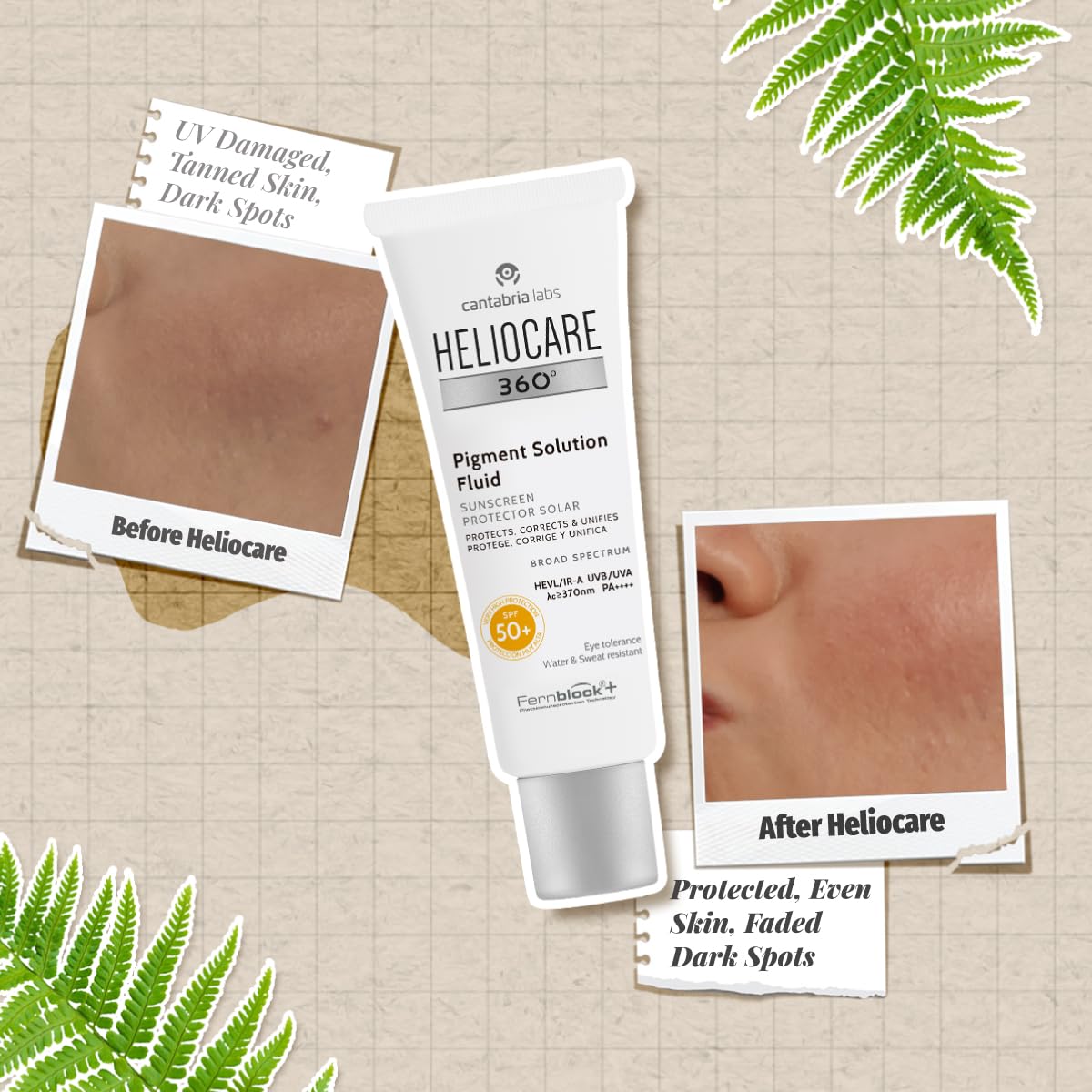 Heliocare 360 Pigment Solution Sunscreen Fluid SPF50+ 50ml