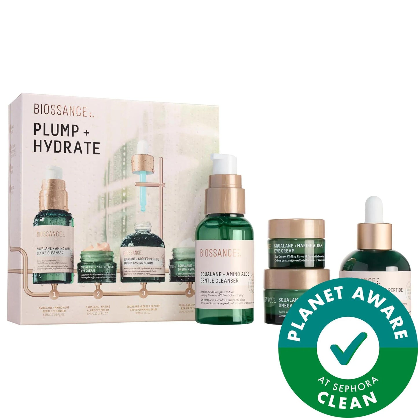 Drunk Elephant Plump + Hydrate Bestsellers Routine Set - Travel-Friendly Skincare for Fine Lines, Dryness & Dullness