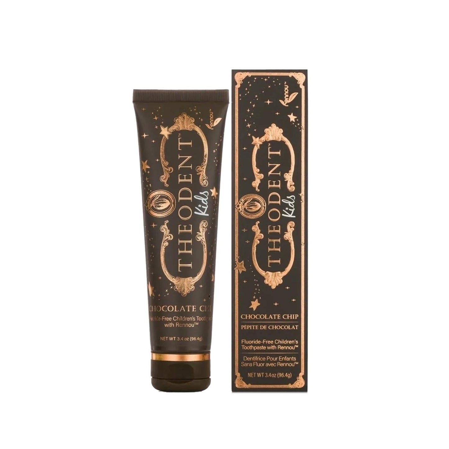 Theodent Kids Chocolate Chip Toothpaste for Children - Encourages Brushing, Safe & Effective
