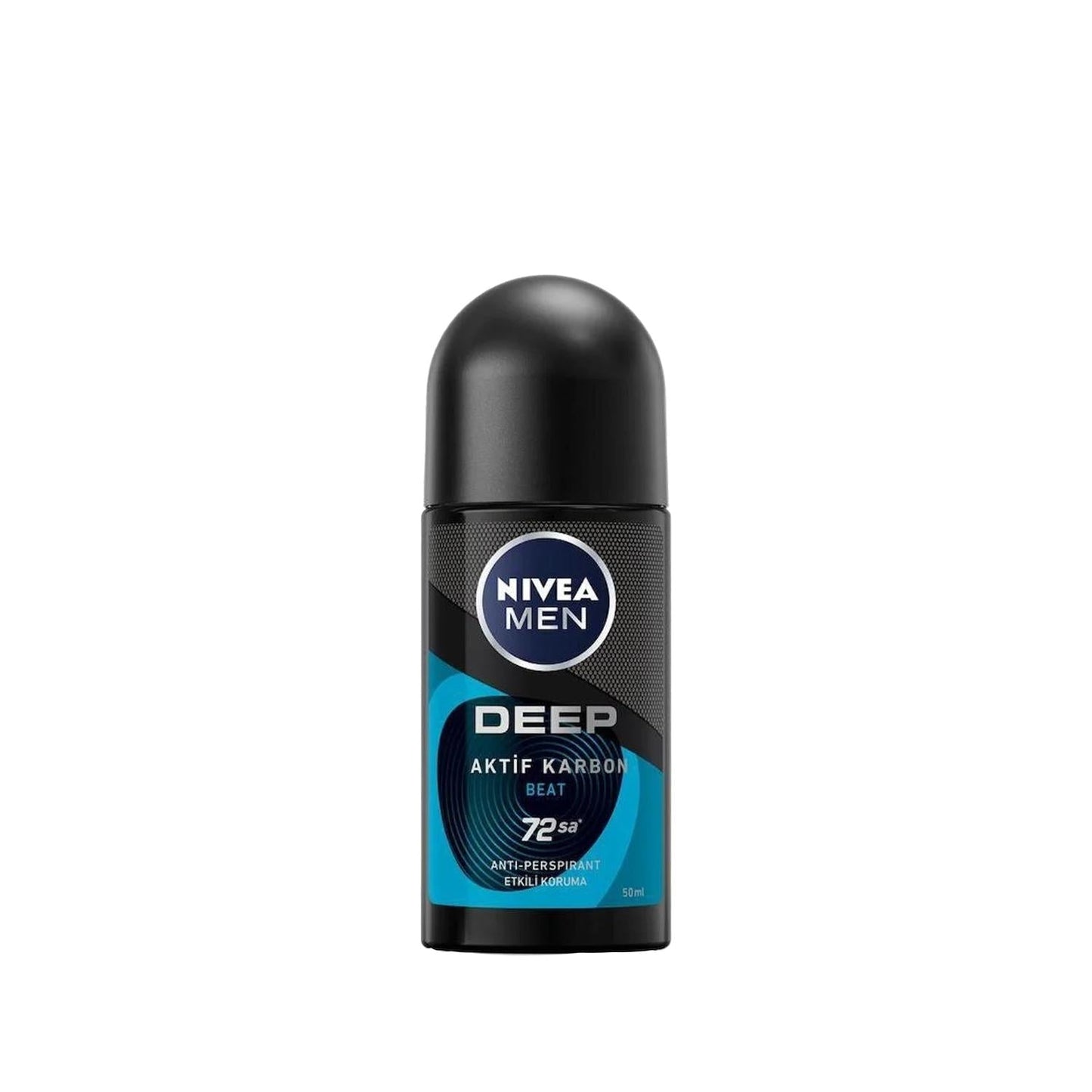 Nivea Men's Activated Carbon Roll-On Deodorant - Long Lasting Odor Protection & Freshness