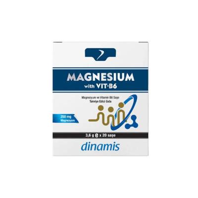 Dinamis Magnesium With Vitamin B6 - 20 Sachets