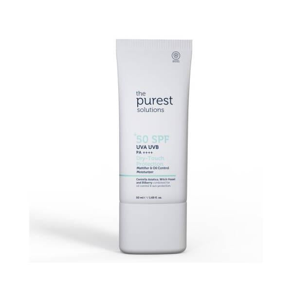 The Purest Solutions Dry-Touch Sunscreen: Oil Control Moisturizer, SPF & Blue Light Protection | Mattifying, Non-Greasy, Hyaluronic Acid Facial Sunscreen