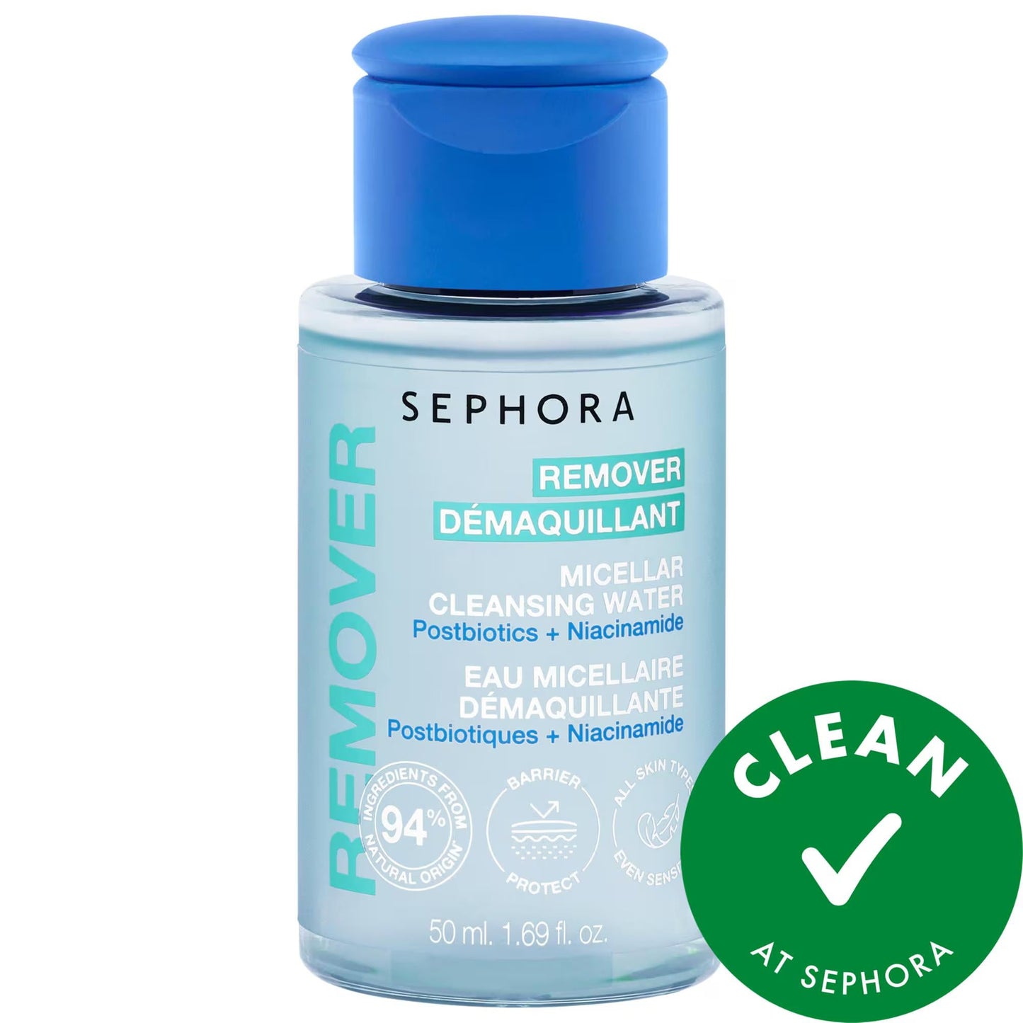 Drunk Elephant Micellar Cleansing Water With Postbiotics + Niacinamide - Gentle Makeup Remover for Sensitive Skin, Vegan & Cruelty-Free