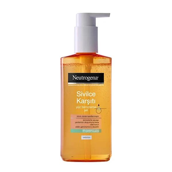 Neutrogena Visibly Clear Face Wash Gel - Oil-Free, Salicylic Acid Facial Cleanser for Acne-Prone Skin, 6.76 fl oz