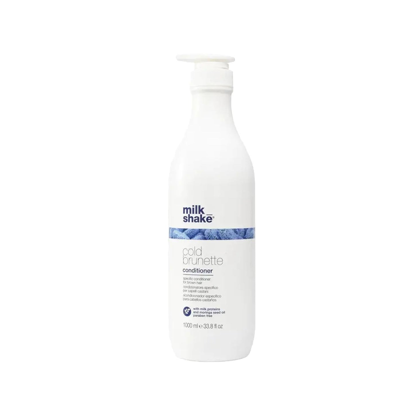 milk_shake Cold Brunette Hair Conditioner for Brown Hair - 1000ml Moisturizing Hair Care