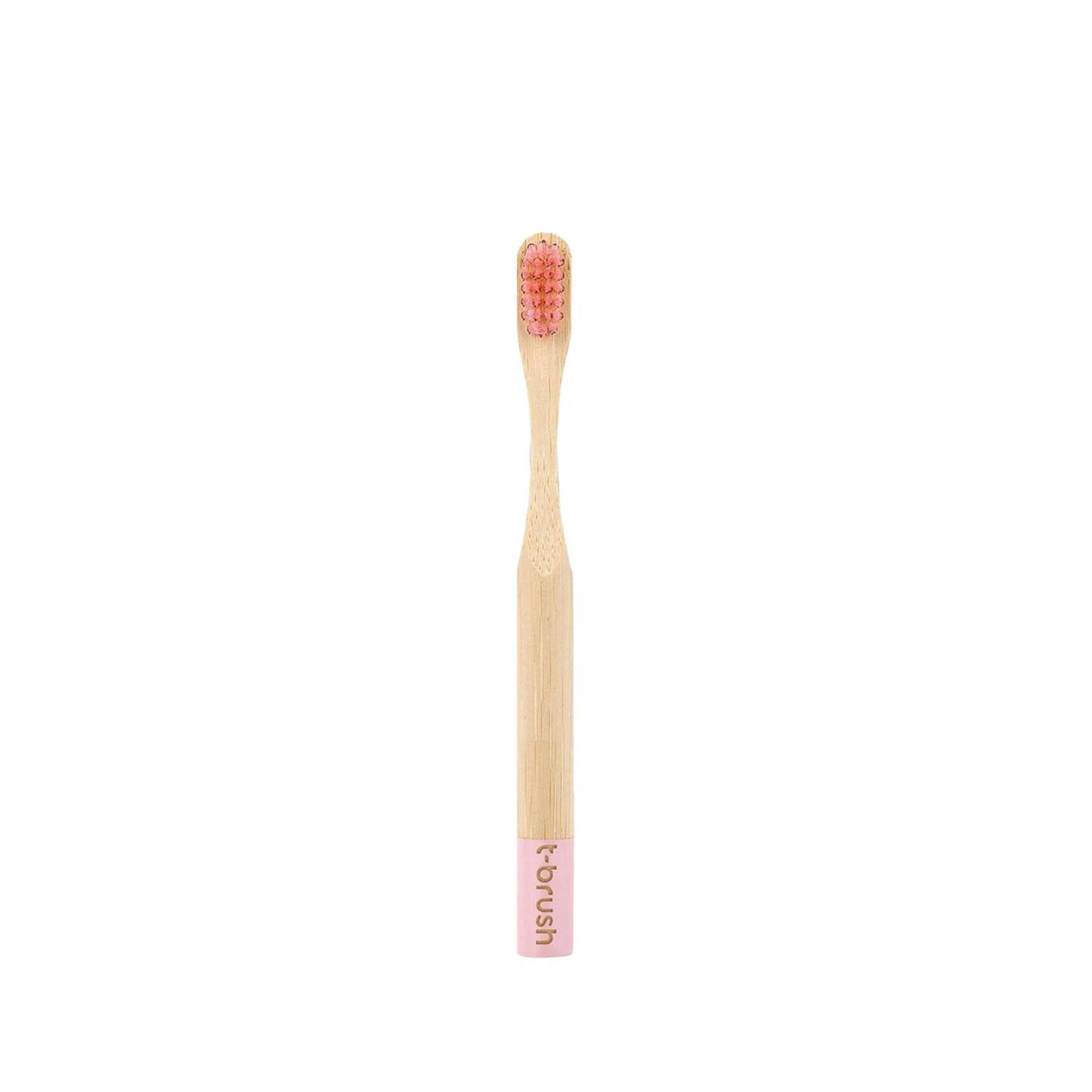 T-Brush Vegan Bambu Soft Children's Toothbrush Pink - Eco-Friendly Oral Care for Kids