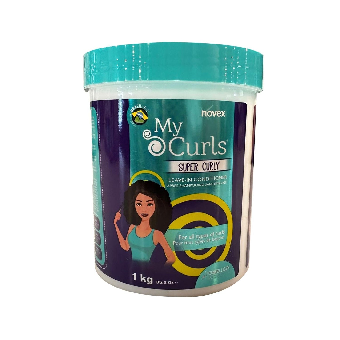 Novex My Curls Leave-in Hair Care Cream for Curly Hair - 1000g, Curl Defining & Moisturizing Benefits