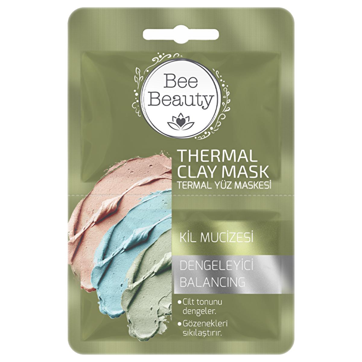 Bee Beauty Thermal Clay Face Mask for Acne Treatment and Skin Toning - 2 x 5 ml