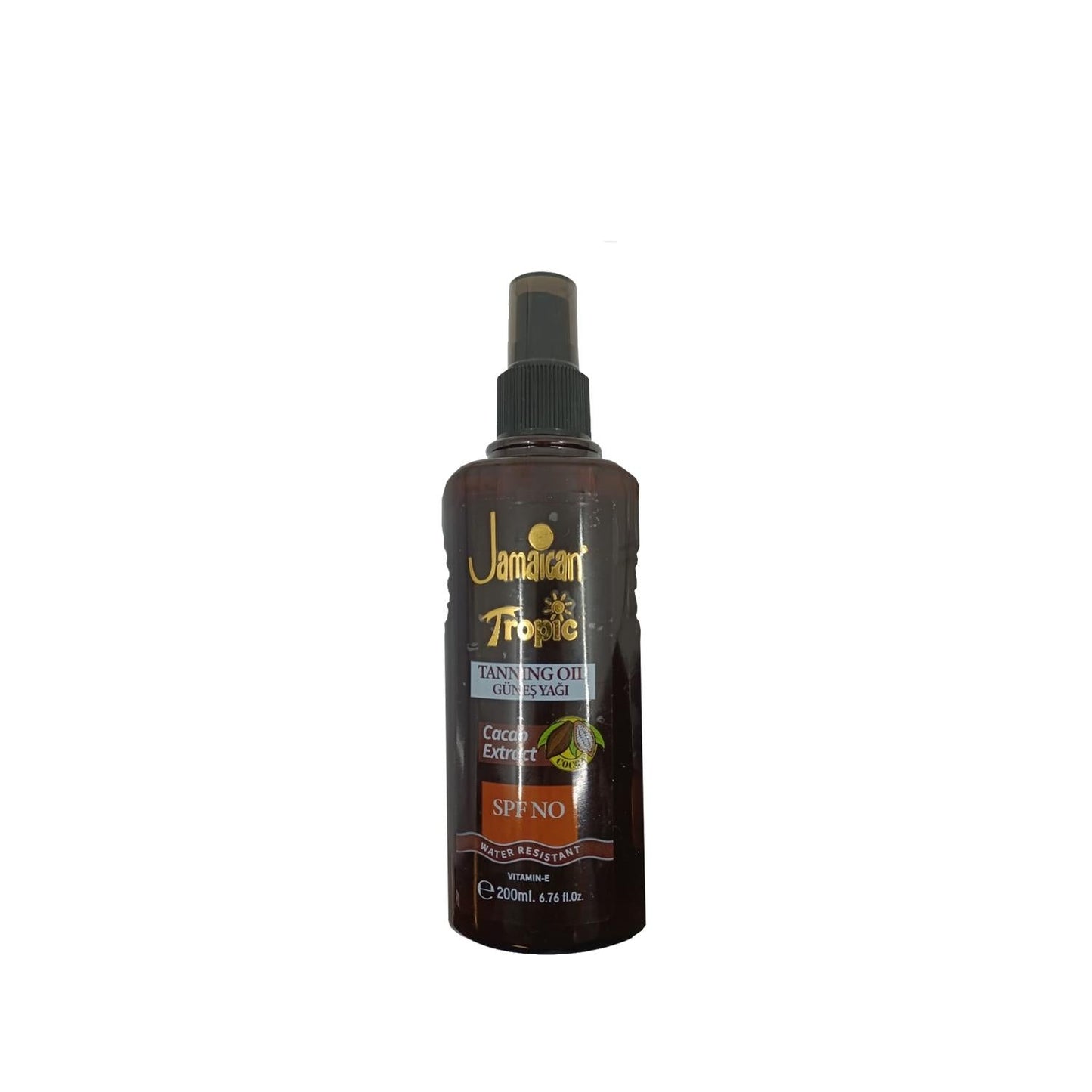 Jamaican Tropic Sunscreen Oil with SPF & Kakao - 200ml, Tropical Scented Protection