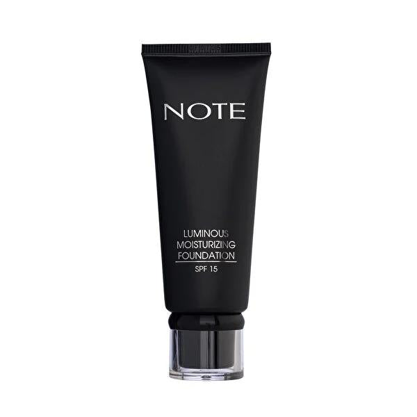 Note Cosmetics Luminous Moisturizing Foundation: Beige Shade, SPF 15, Hydrating, Long-Lasting, Natural Finish Foundation for Dry Skin