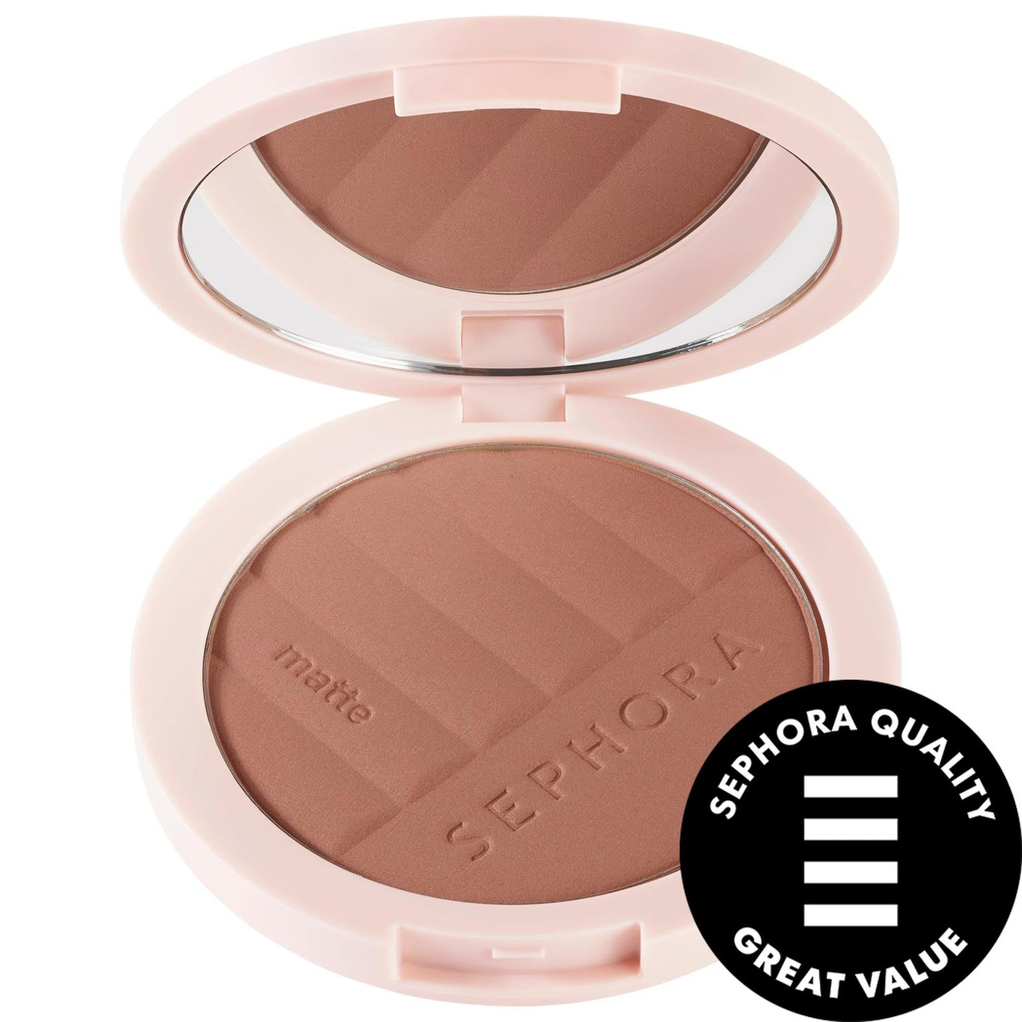 Matte Bronzer Powder: Natural Sun-Kissed Look, Vegan, Cruelty-Free, Buildable Coverage, Long-Lasting Bronzing & Contouring
