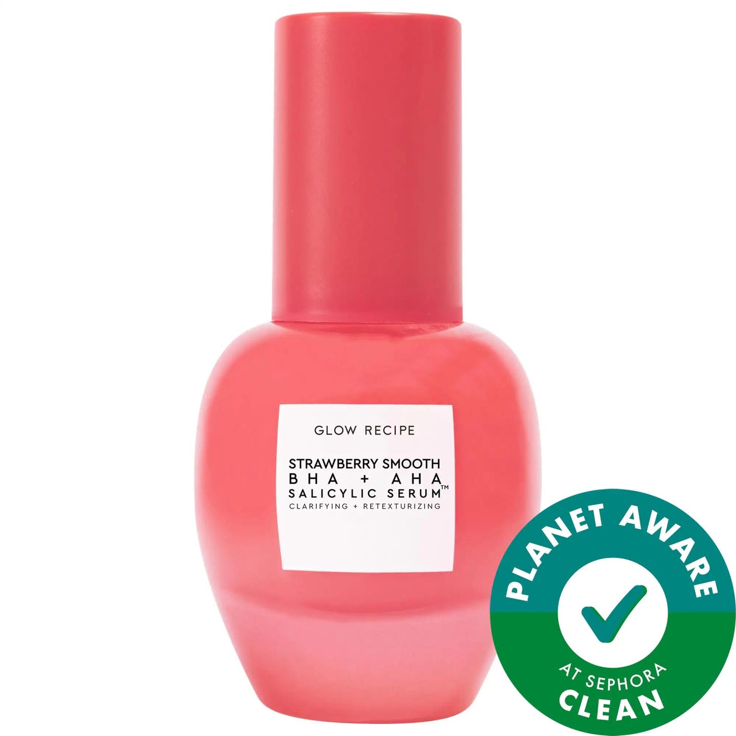 Strawberry Smooth BHA & AHA Salicylic Acid Serum - Pore Minimizing, Acne & Blemish Treatment, Vegan & Cruelty-Free Exfoliating Serum