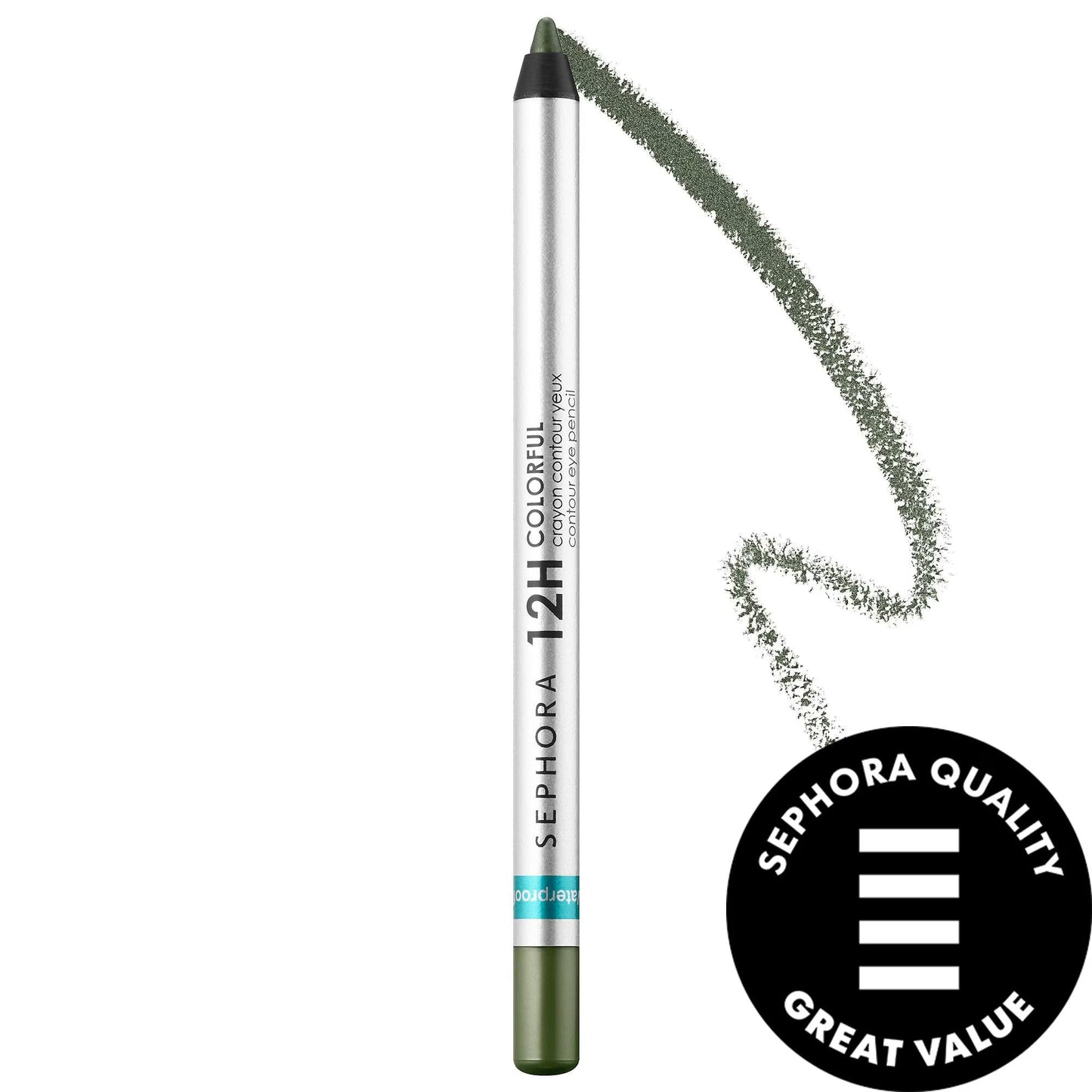 Morphe 12 Hour Contour Pencil Eyeliner - Waterproof, Vegan, Long-Lasting Eye Makeup with Matte, Shimmer & Glitter Finishes