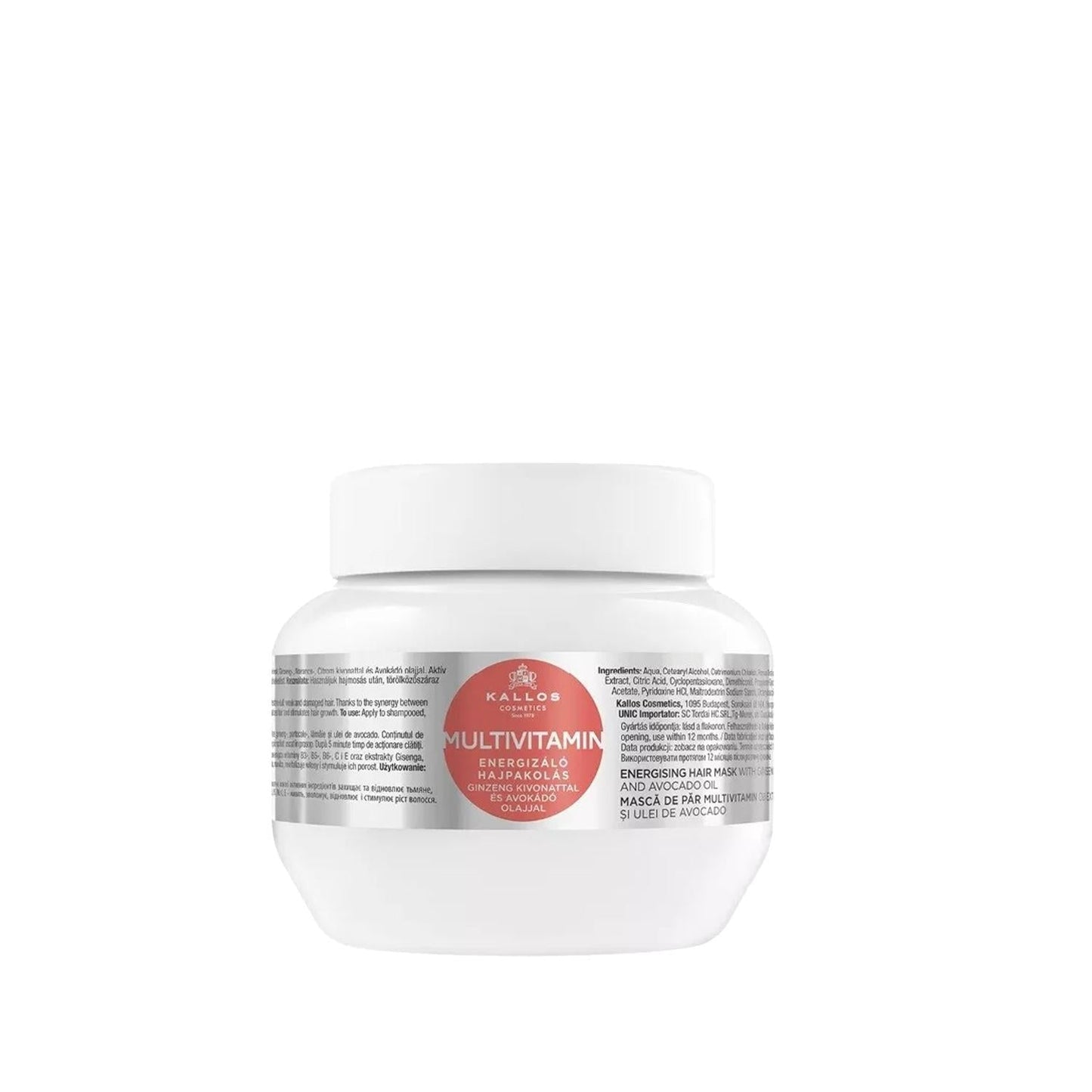 Kallos Cosmetics Multivitamin Hair Care Mask - 9.3 fl oz Nourishing Treatment for Damaged Hair