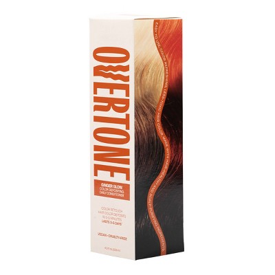Overtone Ginger Glow Daily Conditioner- Semi-Permanent Copper 4.5 oz - New - M2G