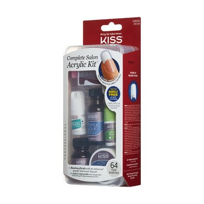 KISS Products Complete Salon Acrylic DIY Manicure Kit 64ct - New - M2G