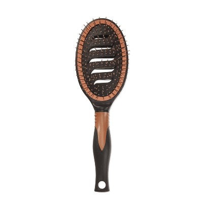Conair Copper Pro Quick Blow Dry Vented Copper Pin Cushion Vent Hair Brush All Hair - New - M2G