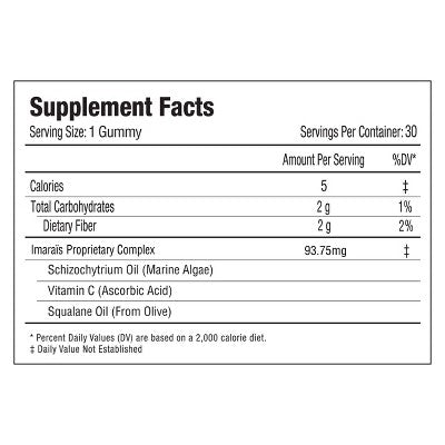 Imarais Beauty Glow Skincare Gummies Vegan and Sugar-Free 30ct - Imperfect Container - M2G
