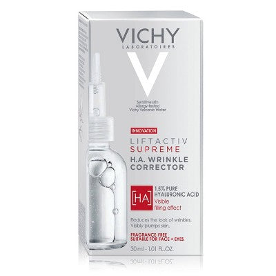 Vichy LiftActiv 1.5% Hyaluronic Acid Wrinkle Corrector Face Serum; Vitamin C 1.01 fl oz - New - M2G