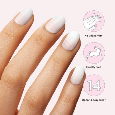 Dashing Diva Glaze Semi-Cured Gel Nail Polish Strips Luxe Expensive 32ct - New - M2G