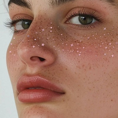Fazit Rose Gold Glitter Freckle Makeup Patches - New - M2G