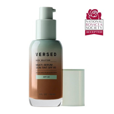 Versed Skin Solution Multi-Serum Skin Tint Foundation SPF 40 12W 1 fl oz - Imperfect Container - M2G
