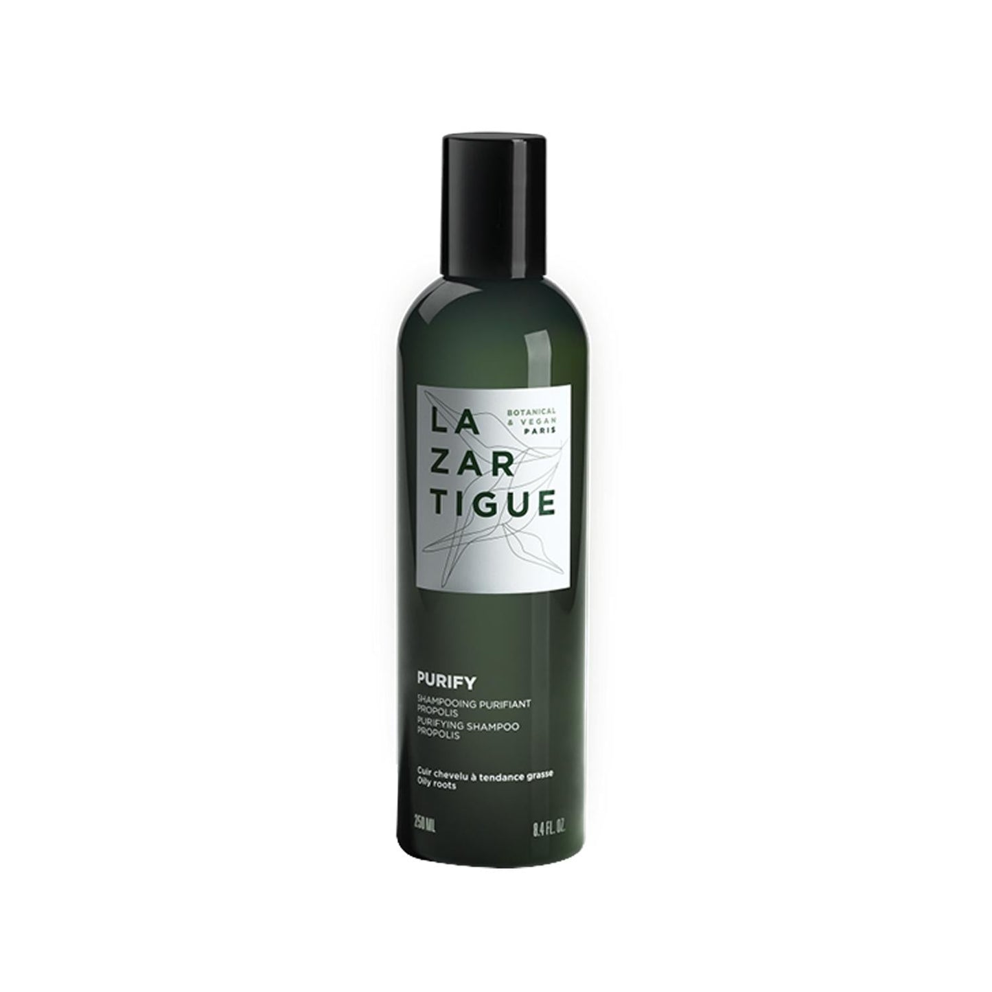 Lazartigue Purify: Oily Hair Shampoo - Deep Cleansing, Sebum Control, Hair Clarifying - 8.45 fl oz