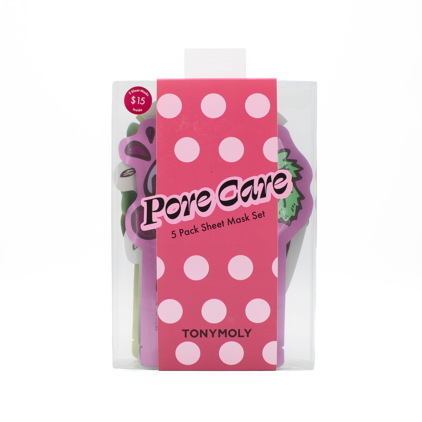 TONYMOLY Pore Care 5 Pack Sheet Mask Set - New - M2G