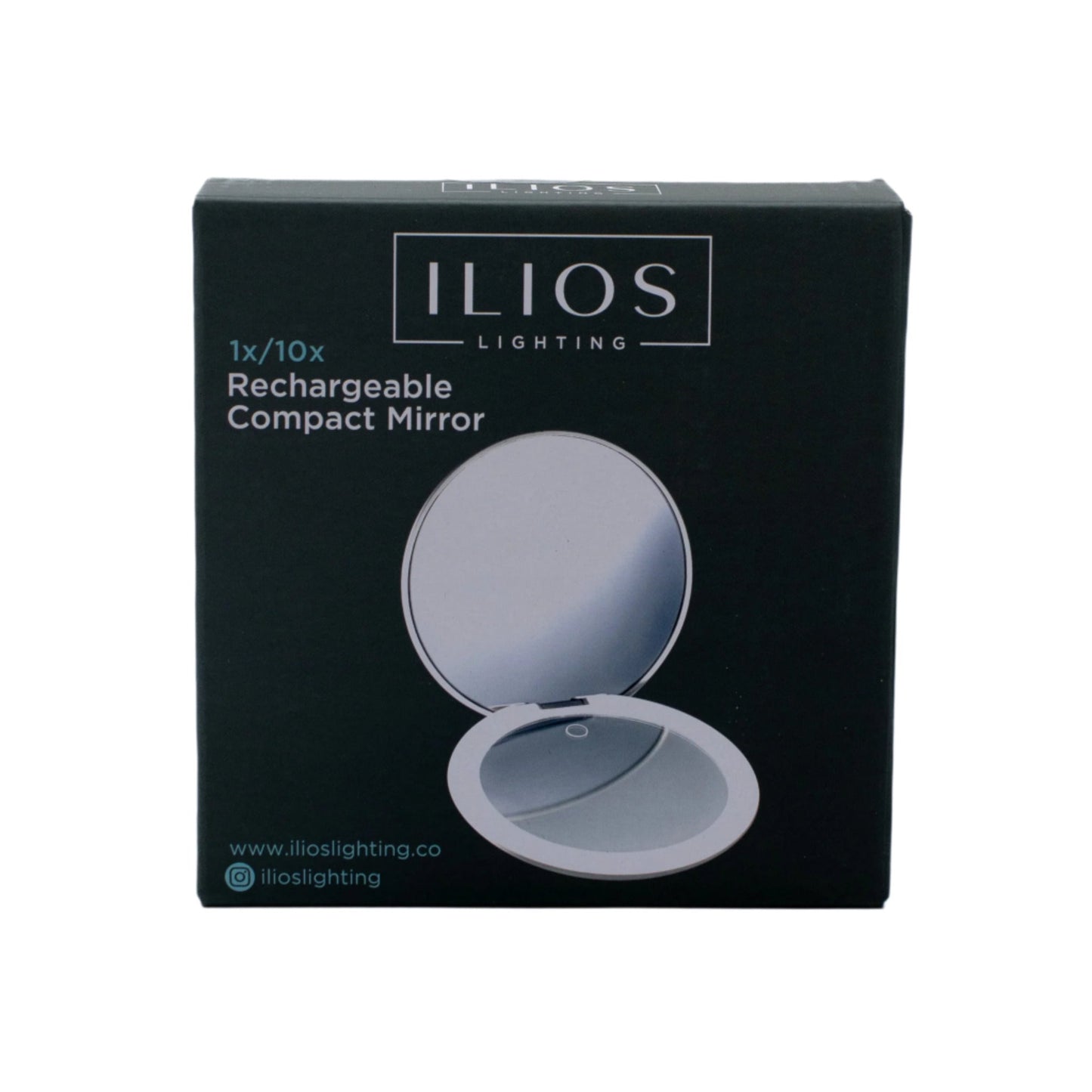 ILIOS Lighting LED Rechargeable Compact Mirror 1X / 10X - New - M2G