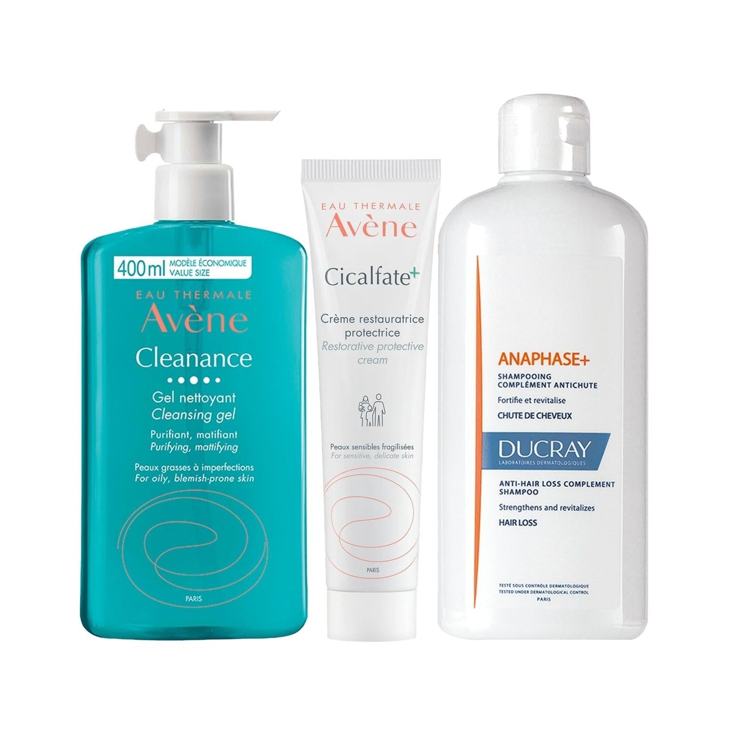 Ducray Premium Personal Care Set - Dermatologically Recommended Skincare Bundle for Sensitive Skin