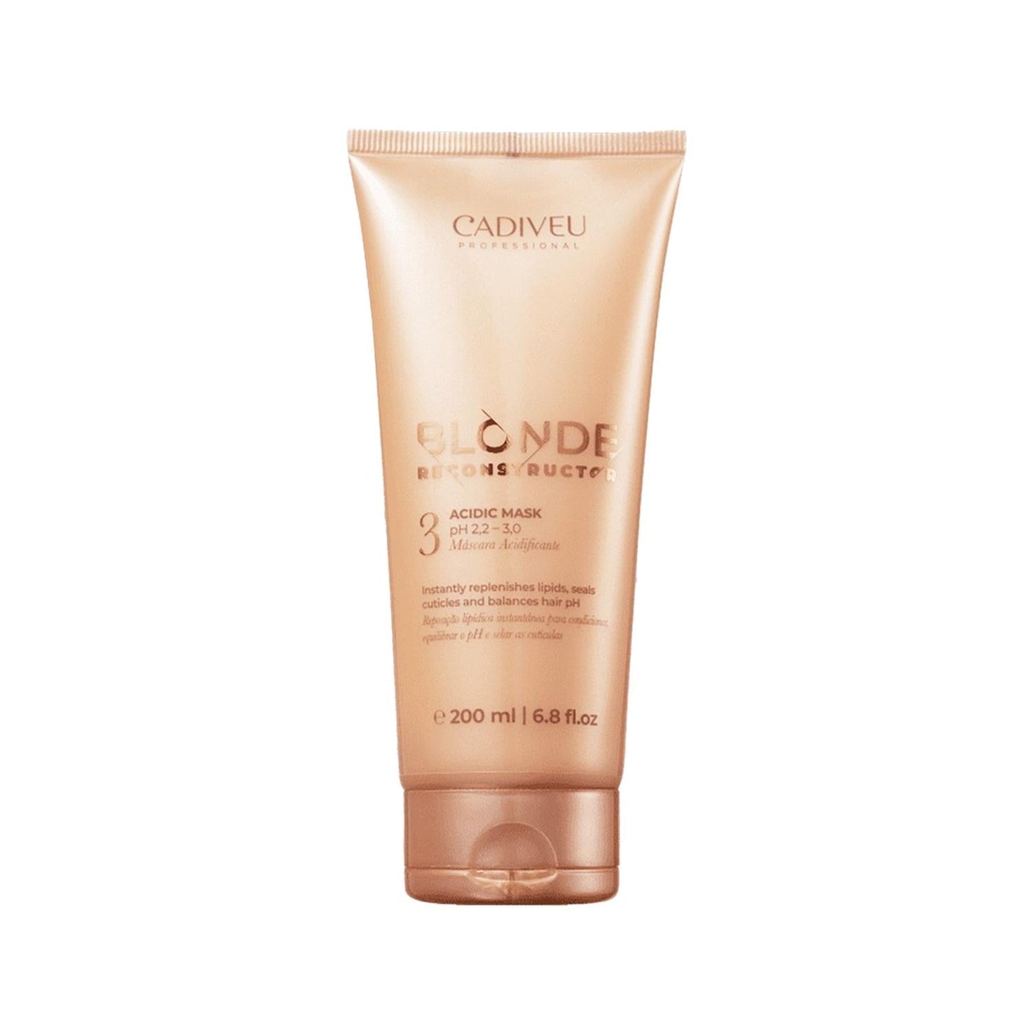 Cadiveu Blonde Reconstructor pH Balancing Hair Mask for Blonde Hair - 200ml, Repairs, Nourishes, pH Balanced