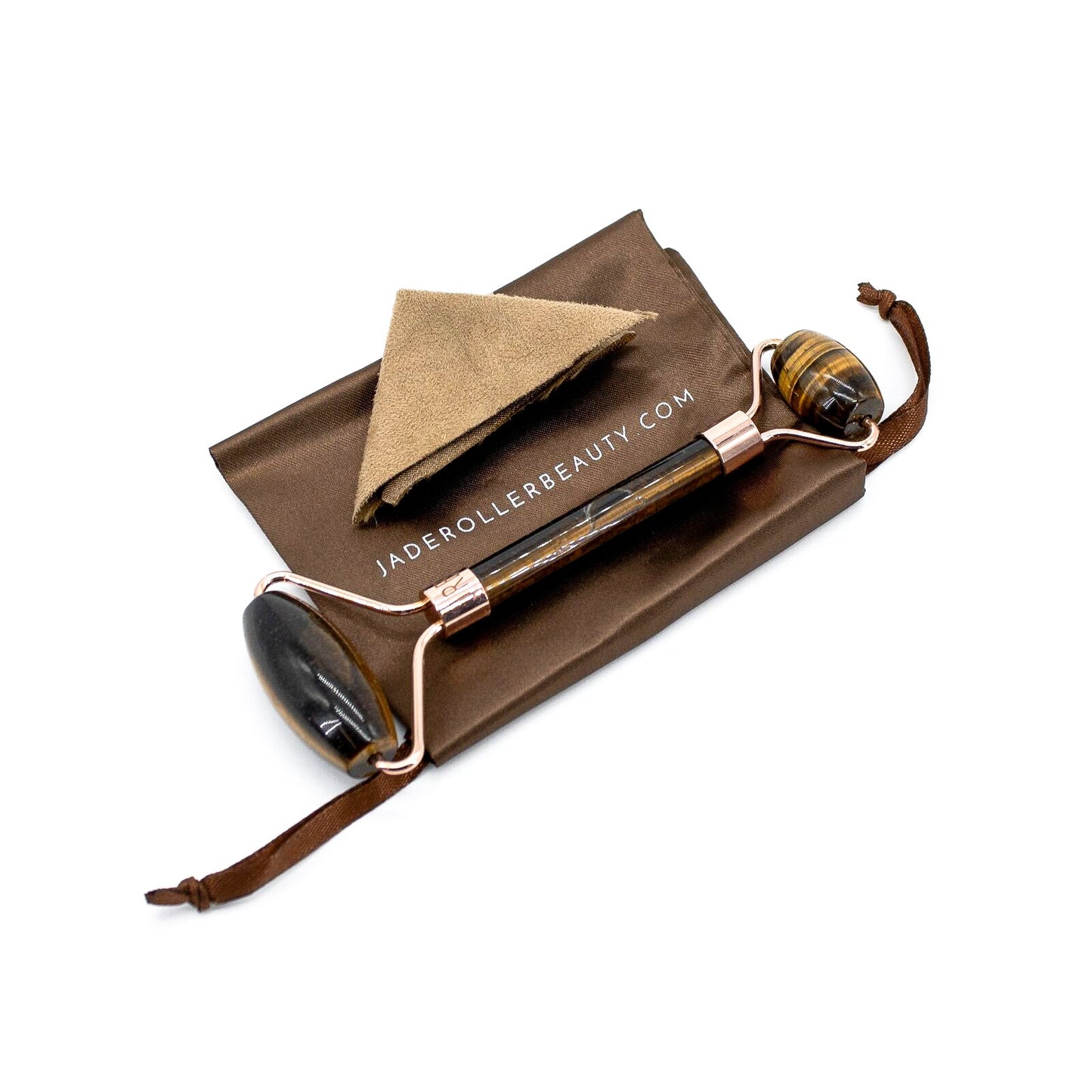 JADE ROLLER BEAUTY Tiger's Eye - New - M2G