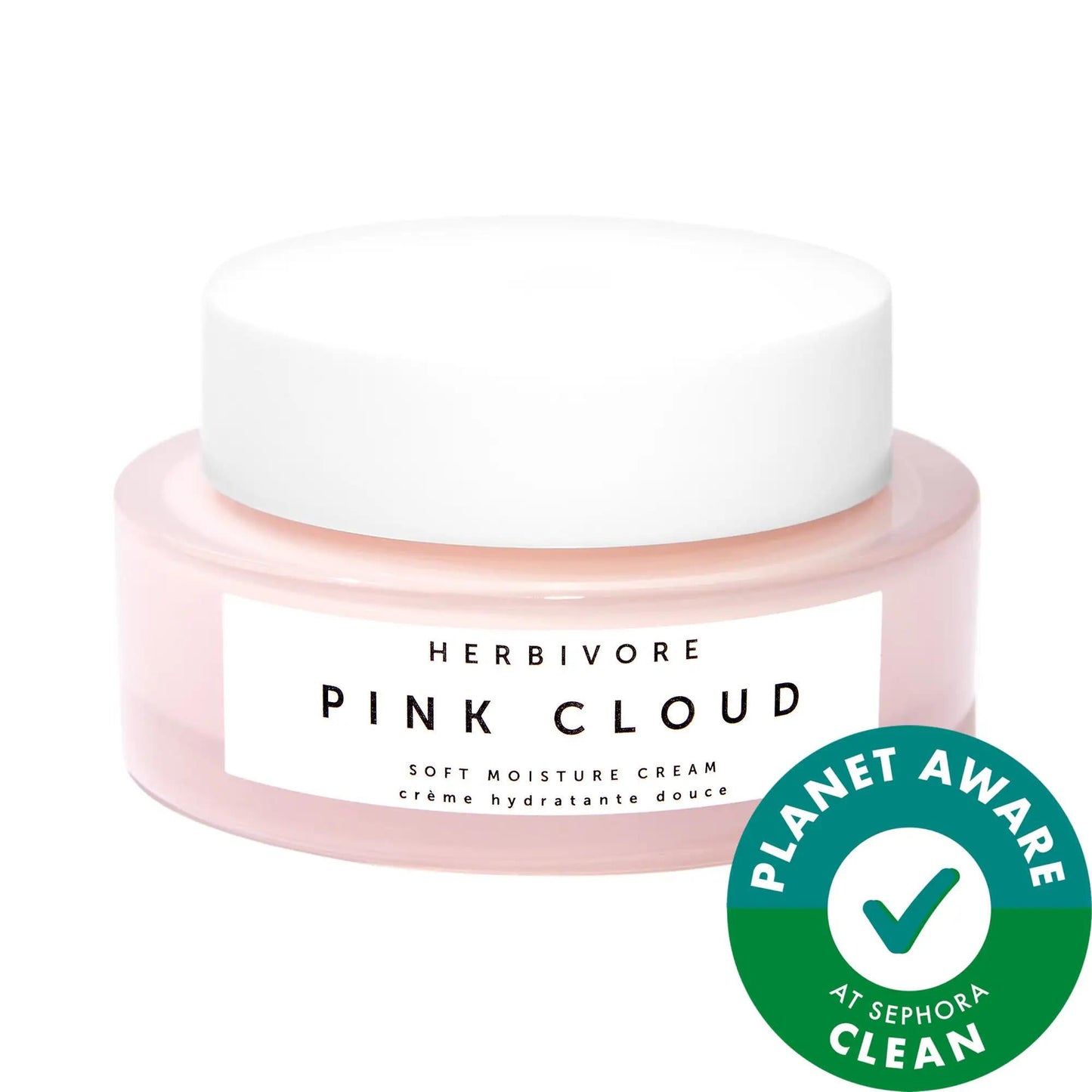 Pink Cloud Soft Moisture Cream - Vegan Hydrating Cream for Dry Skin, Cruelty-Free Skincare with Tremella Mushroom & Vegan Squalane