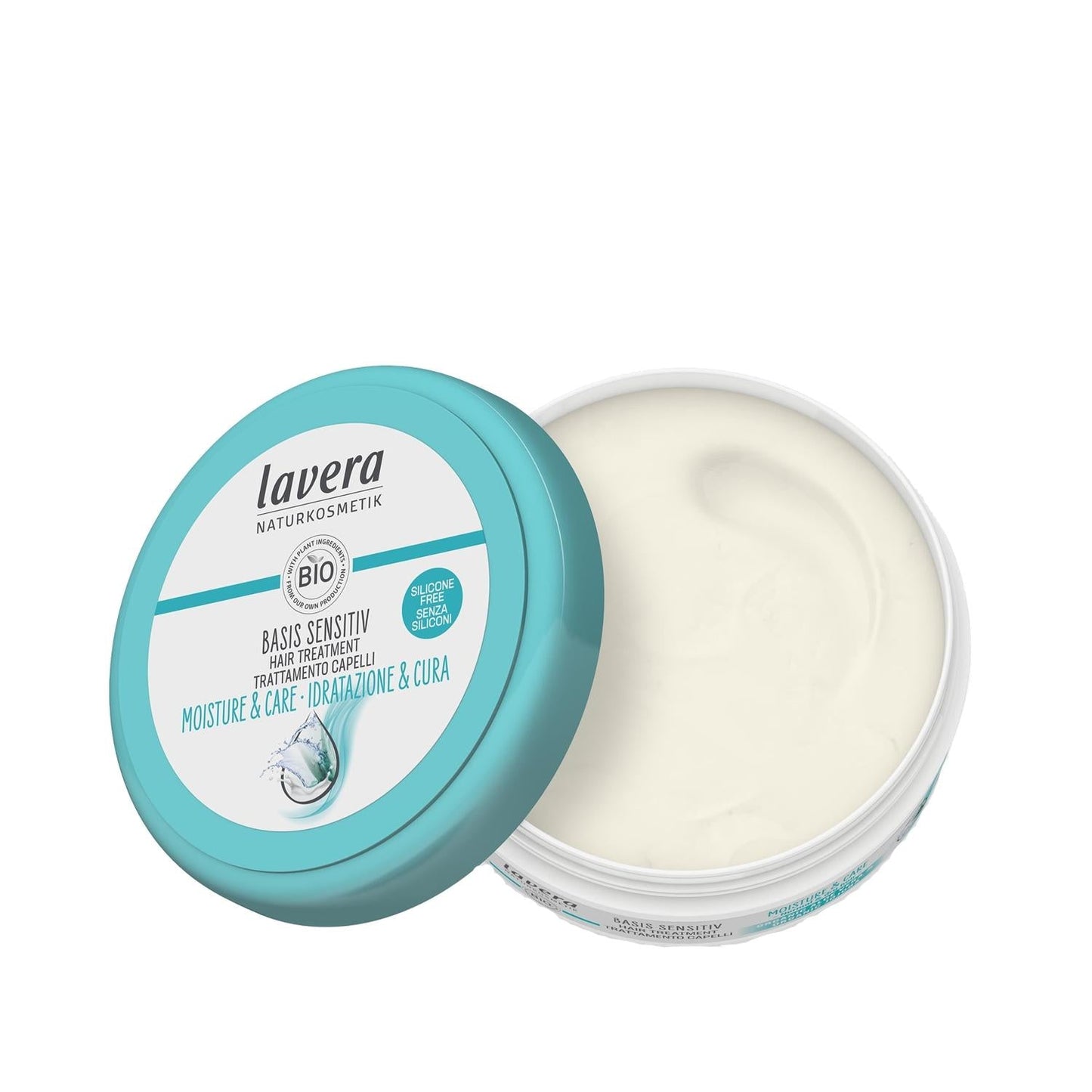 Lavera Basis Sensitiv Moisturizing Hair Care Product for Sensitive Hair - 200ml, Natural Ingredients, Gentle Moisturizer