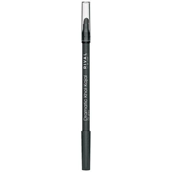 Rival de Loop Eyeliner Khol Kajal - Grey No:02, Smokey Eyes Makeup, Dermatologically Tested
