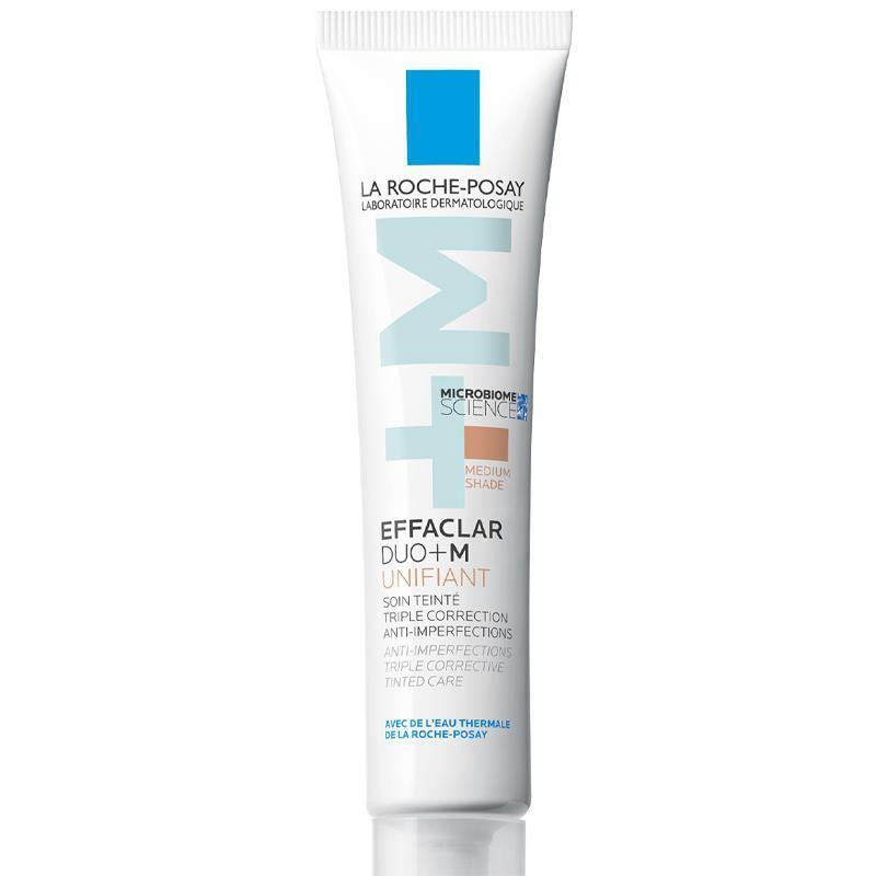 La Roche-Posay Effaclar Duo(+) M Tinted Acne Treatment: Medium Skin Tone, Blemish & Oil Control - 40ml