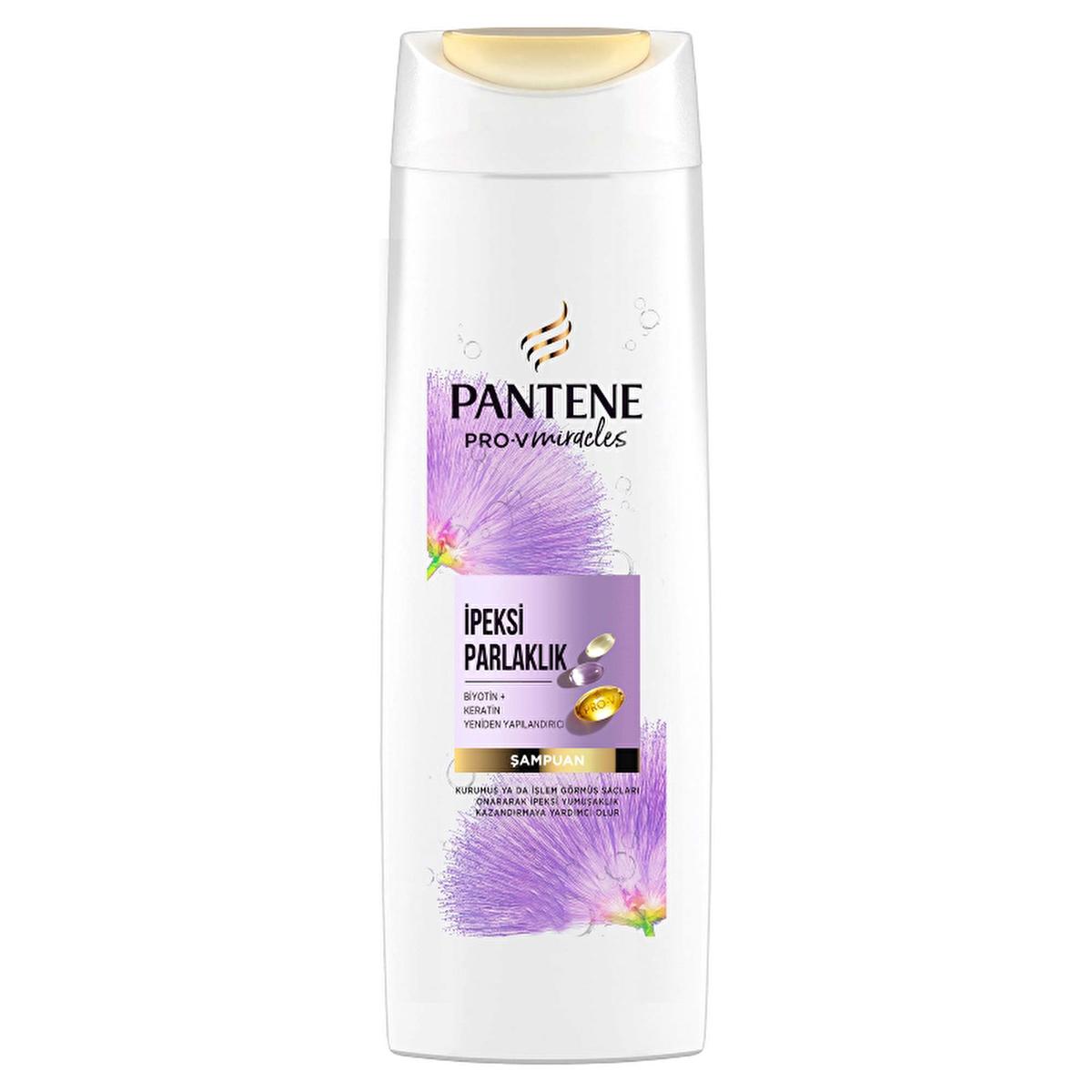 Pantene Pro-V Miracles Silky Shine Shampoo: Revitalize Damaged & Processed Hair with Biotin & Keratin - For Bleached, Highlighted Hair