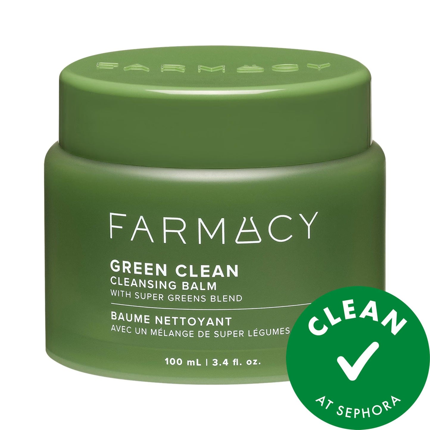 FARMACY Green Clean Makeup Removing Cleansing Balm: Gently Removes Waterproof Mascara, SPF & Impurities for Hydrated, Smooth Skin | Cruelty-Free