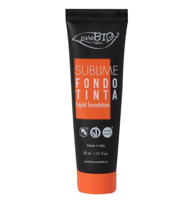 PuroBio Vegan Liquid Foundation - Sublime Likit Foundation with Organic Aloe Vera & Olive Oil - 1.01 fl oz, Cruelty-Free & Eco-Friendly