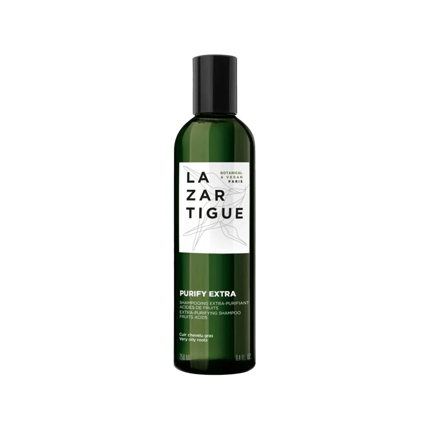 Lazartigue Extra Purifying Shampoo for Oily Hair - 8.45 fl oz, Deep Cleansing & Oil Control