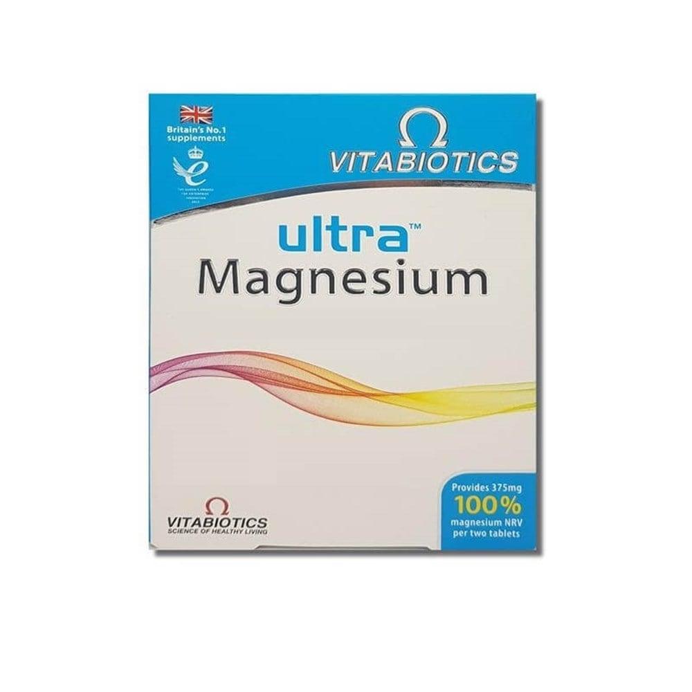 Vitabiotics Ultra Magnesium 60 Tablets - Magnesium for Adults, 250mg per Tablet